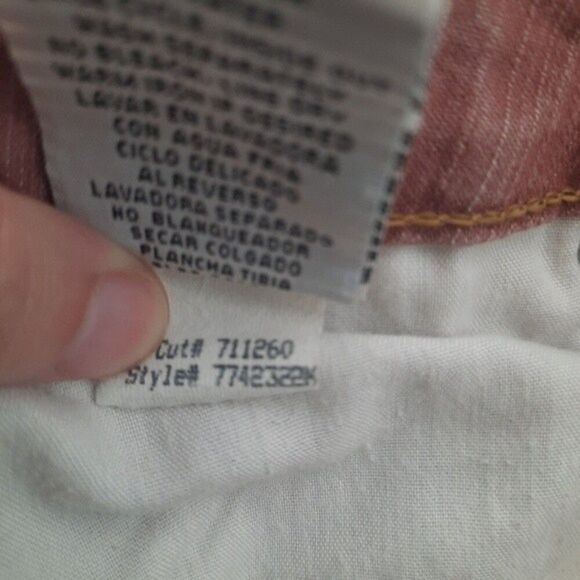 Vintage Mossimo Flared Jeans Rust Size 7 - Picture 5 of 8